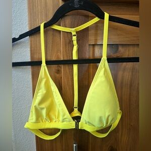 Yellow String Bikini Top with Thong Bottom